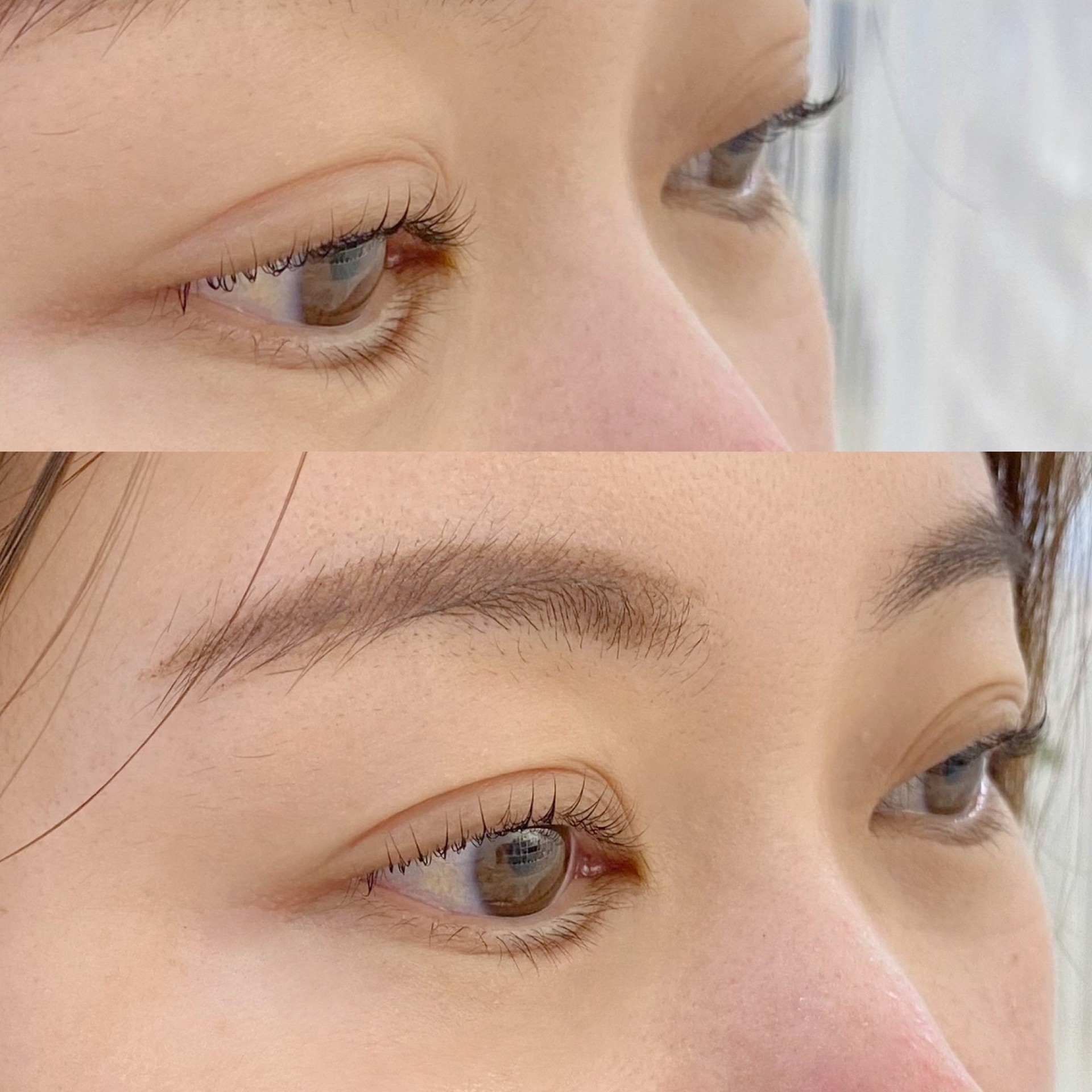 まつげパーマビフォーアフター写真